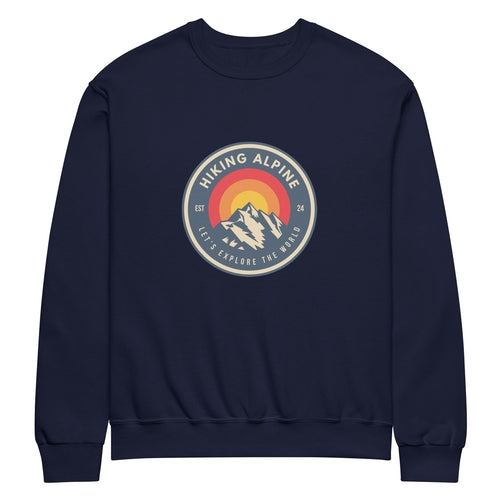 Hiking Alpine Mountains Crew Neck Sweatshirt